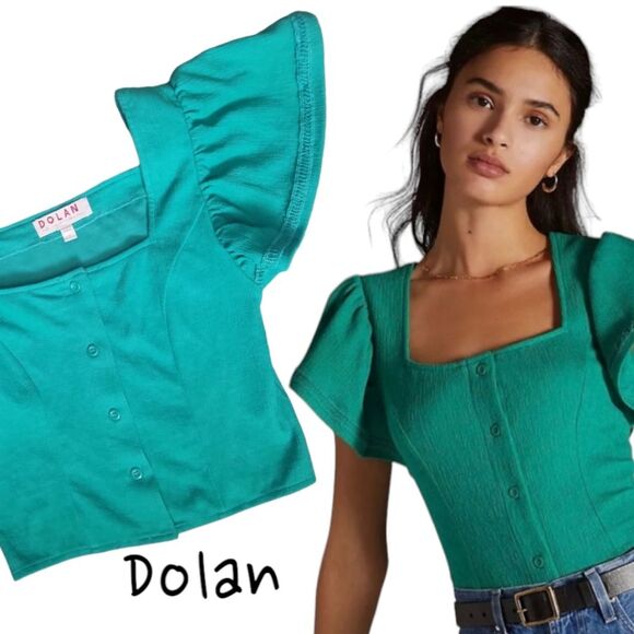 Anthropologie Tops - Dolan Left Coast Structured Flutter Top - S